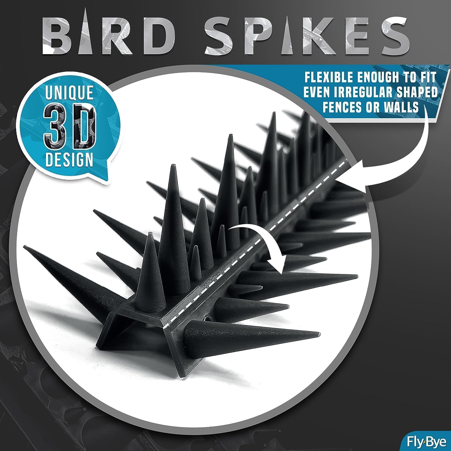 Fly-Bye landing-zone barrier keeps surfaces bird-free year-round.