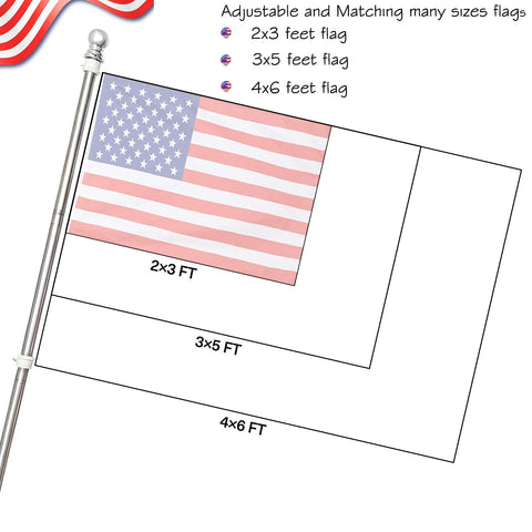 FLY HAWK yard flag pole ideal for residential or commercial displays