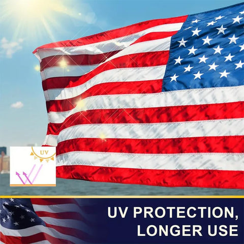 Vivid stars and stripes from FlyGrow offer crisp patriotic presentation.