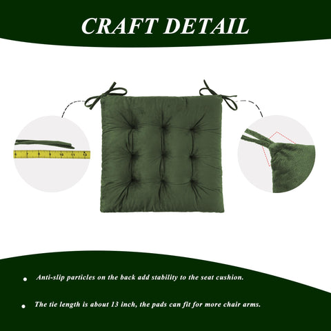 FlyGulls cushions green set — works on rocking chairs, dining chairs, or sofas