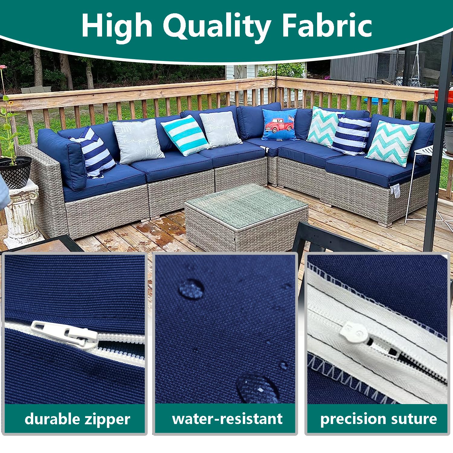 Flymei 2-pack cushion covers keep furniture refreshed between seasons.