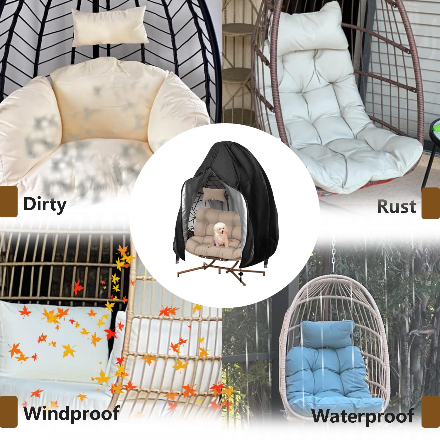 FLYMEI pet-damage durable fabric withstands everyday outdoor use