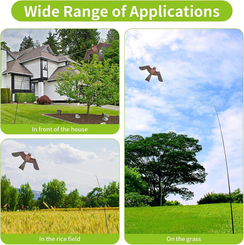 Flyonte Bird Hawk Kite's setup is simple and quick to deploy.