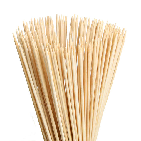 FLYPARTY bamboo roasting sticks 30-inch length for safe distance from the fire.