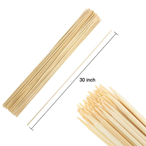 FLYPARTY heavy-duty skewers ideal for marshmallows and kebabs at outdoor gatherings.