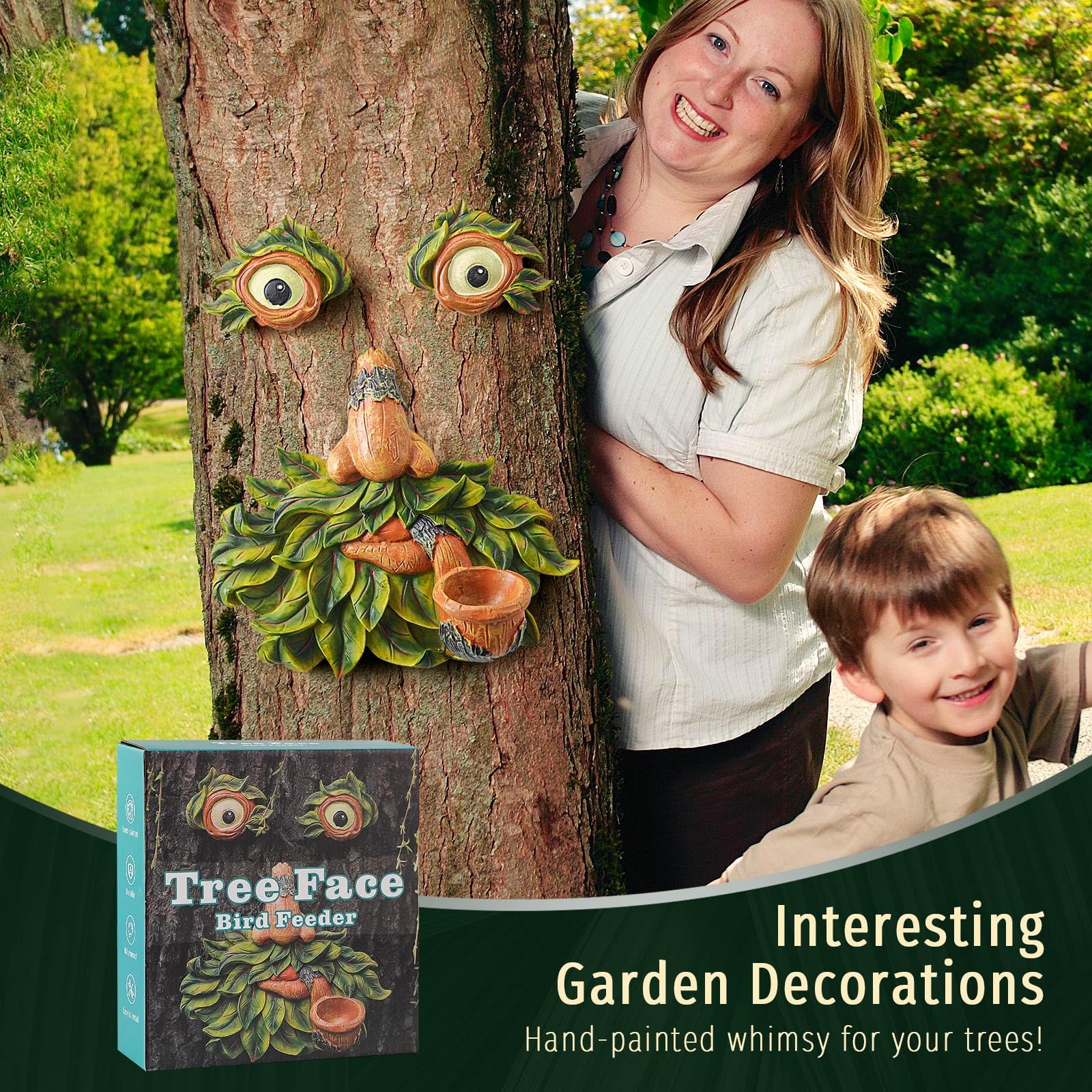 Flytime Easy tree-mount design with pre-drilled holes enables quick, tool-free installation on trees.