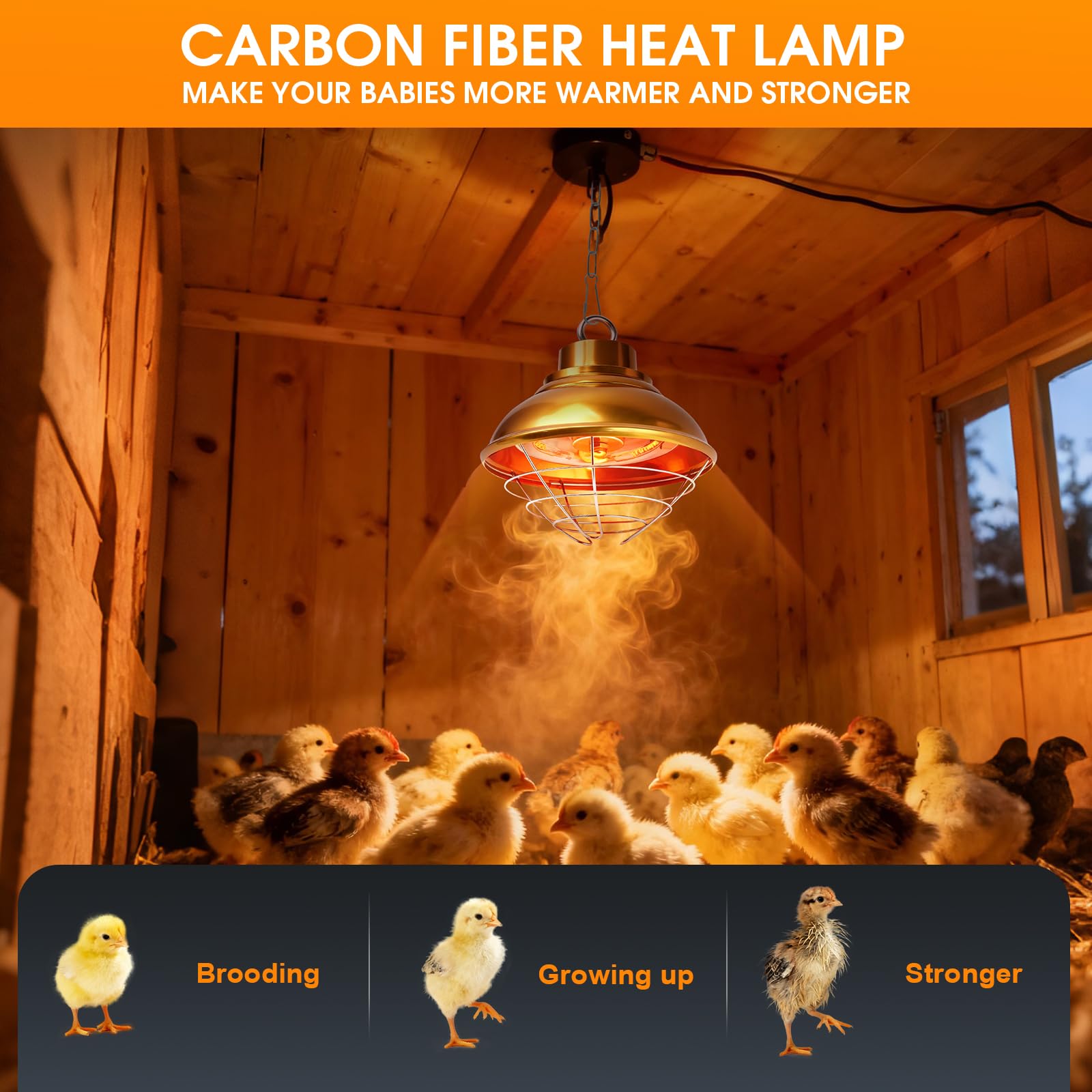 FMATOZ adjustable-hanging-design lets you dial in coop warmth easily