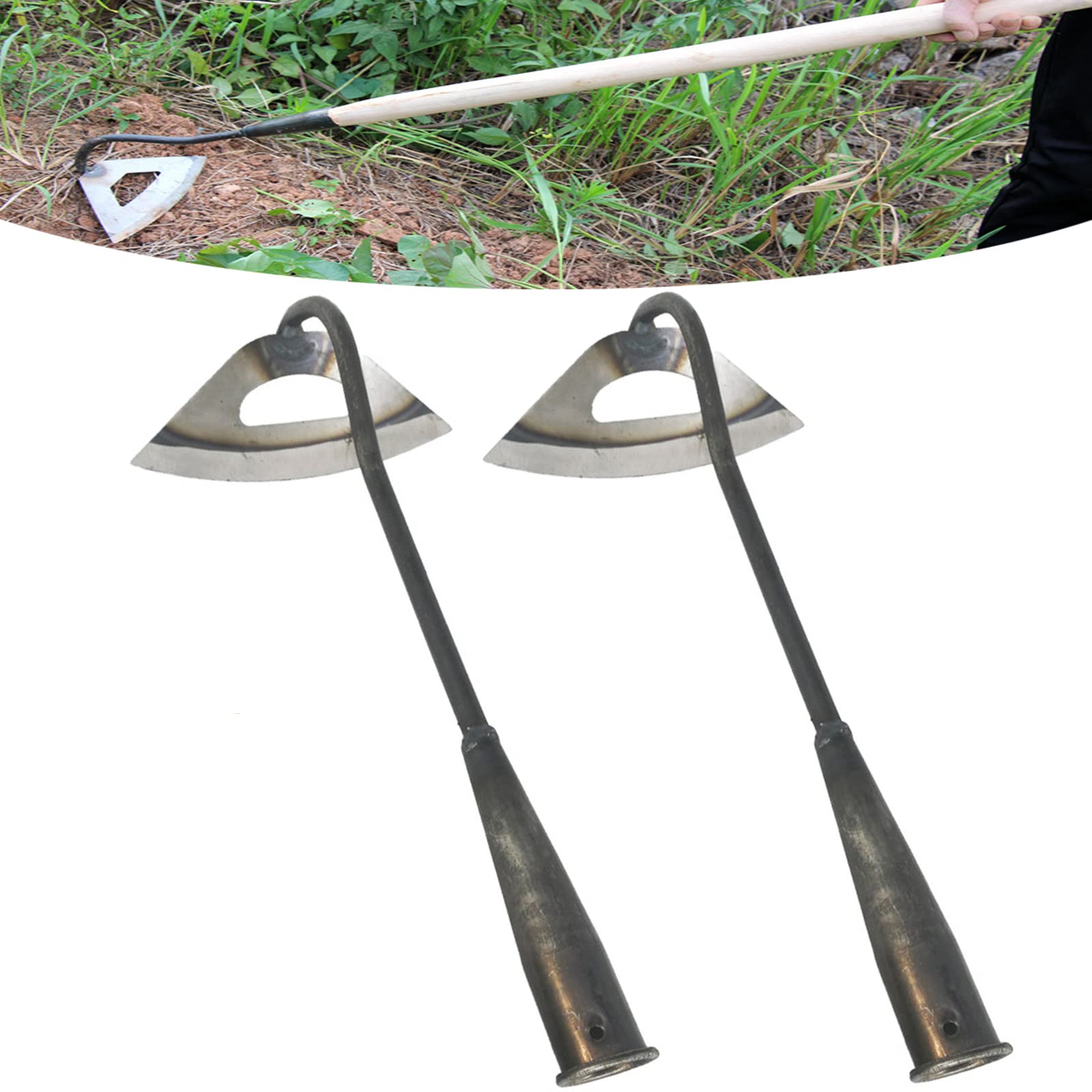 FmnyYaid garden hoe hollow-design for precise, light-weeding