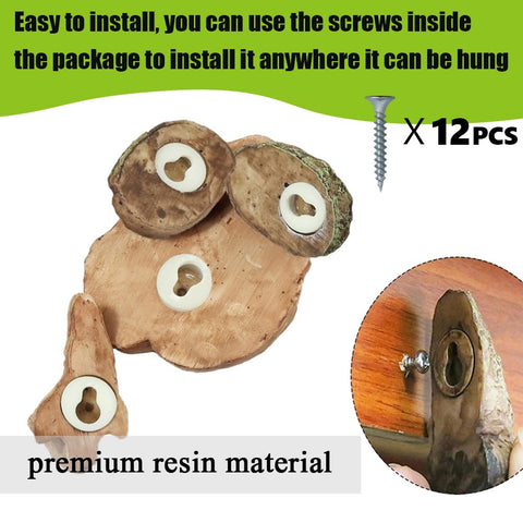 FmnyYaid resin tree face statue perfect for branches and trunks.