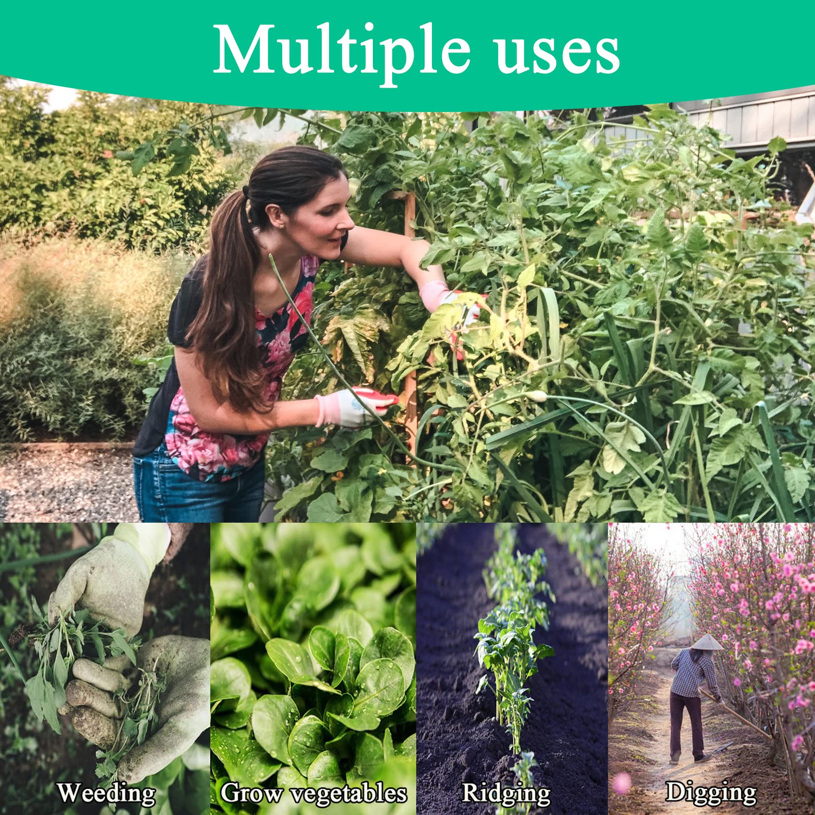 FmnyYaid safety-gloves-ready design promotes safer, comfortable gardening