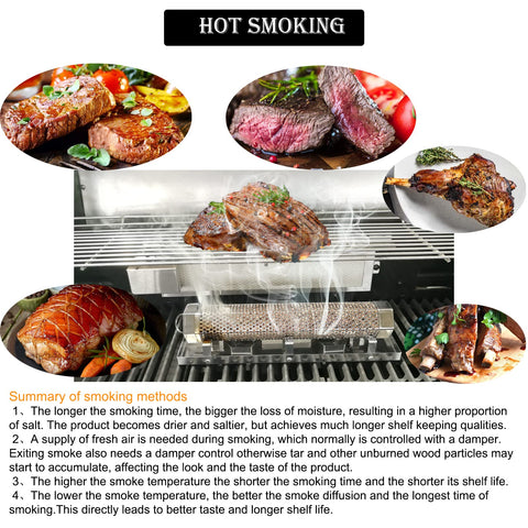 FMOON pellet smoker tube on grill platform enables clean setup