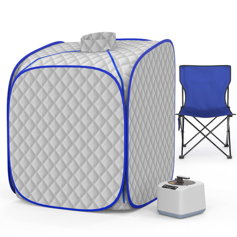 FniOk portable steam sauna setup for a quick at-home spa experience