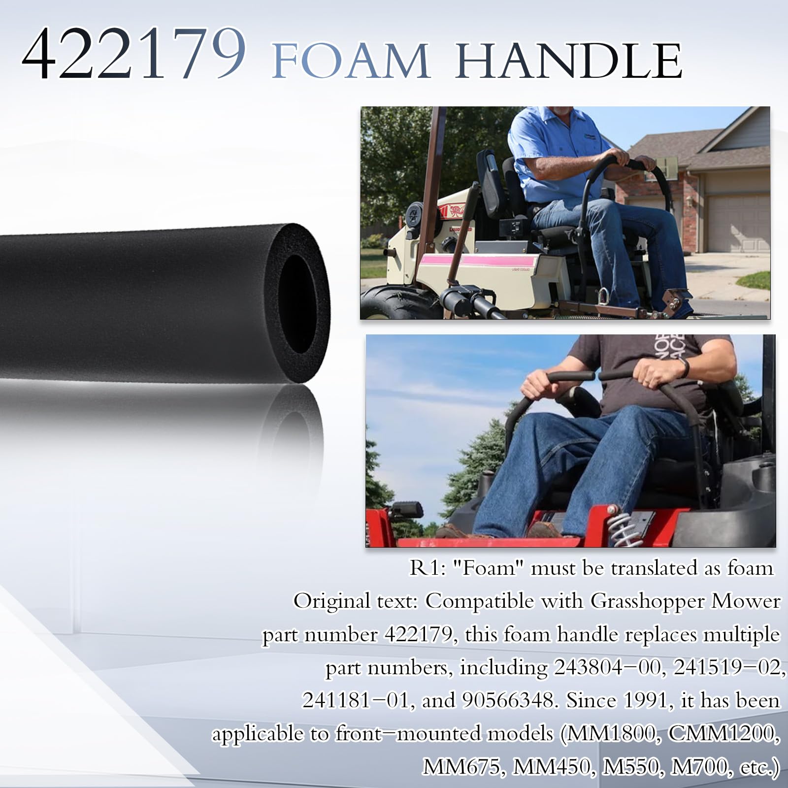 Lubricant-assisted installation shows how to slide the grip over the lever.