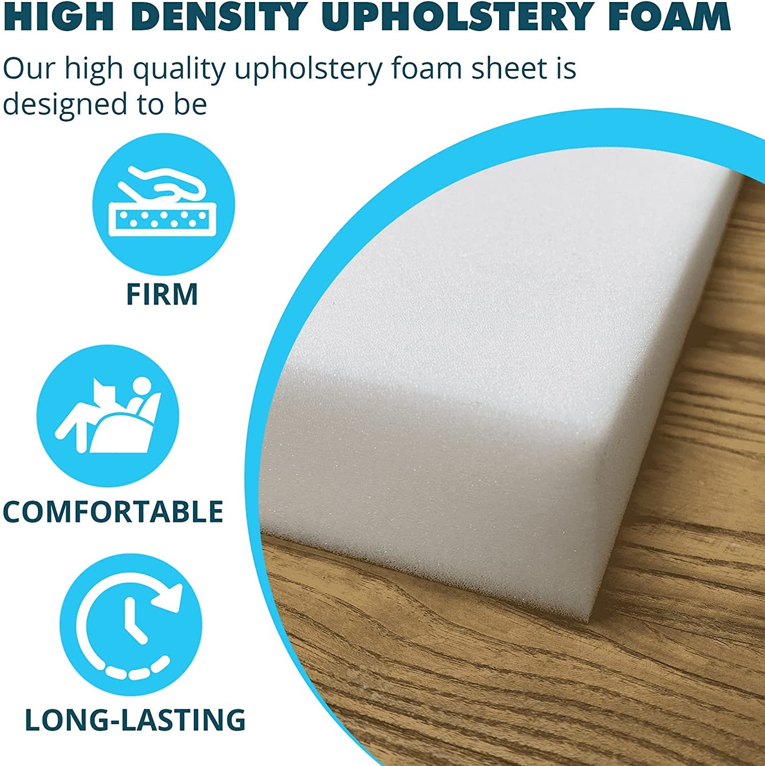Foamma 44 lb compression foam delivers strong daily support for furniture