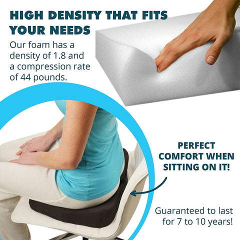 Foamma made-in-usa cushion core emphasizes quality and durability.