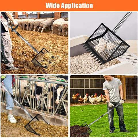Foandbevi sifting shovel use for sand, litter, and coop debris.