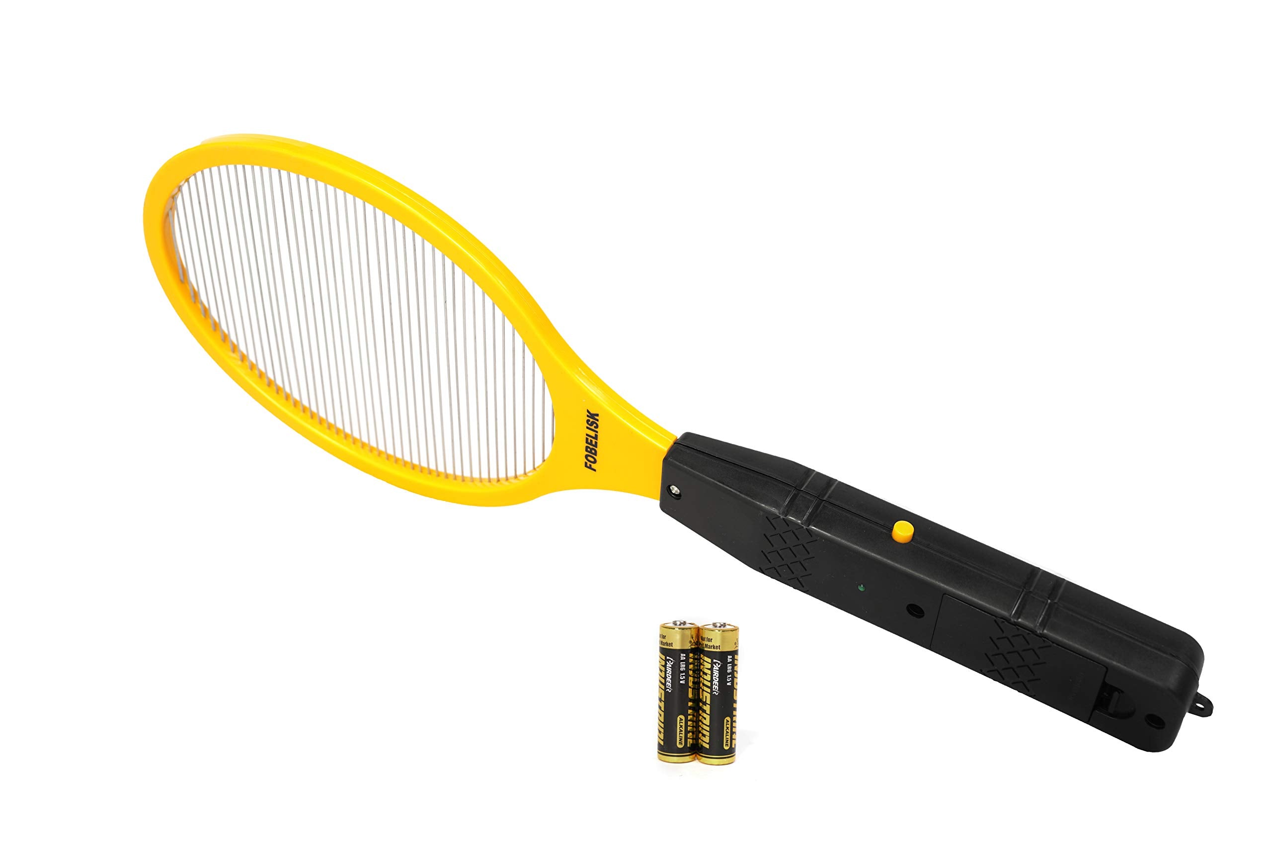 FOBELISK Bug Zapper handle with on/off button for easy operation.