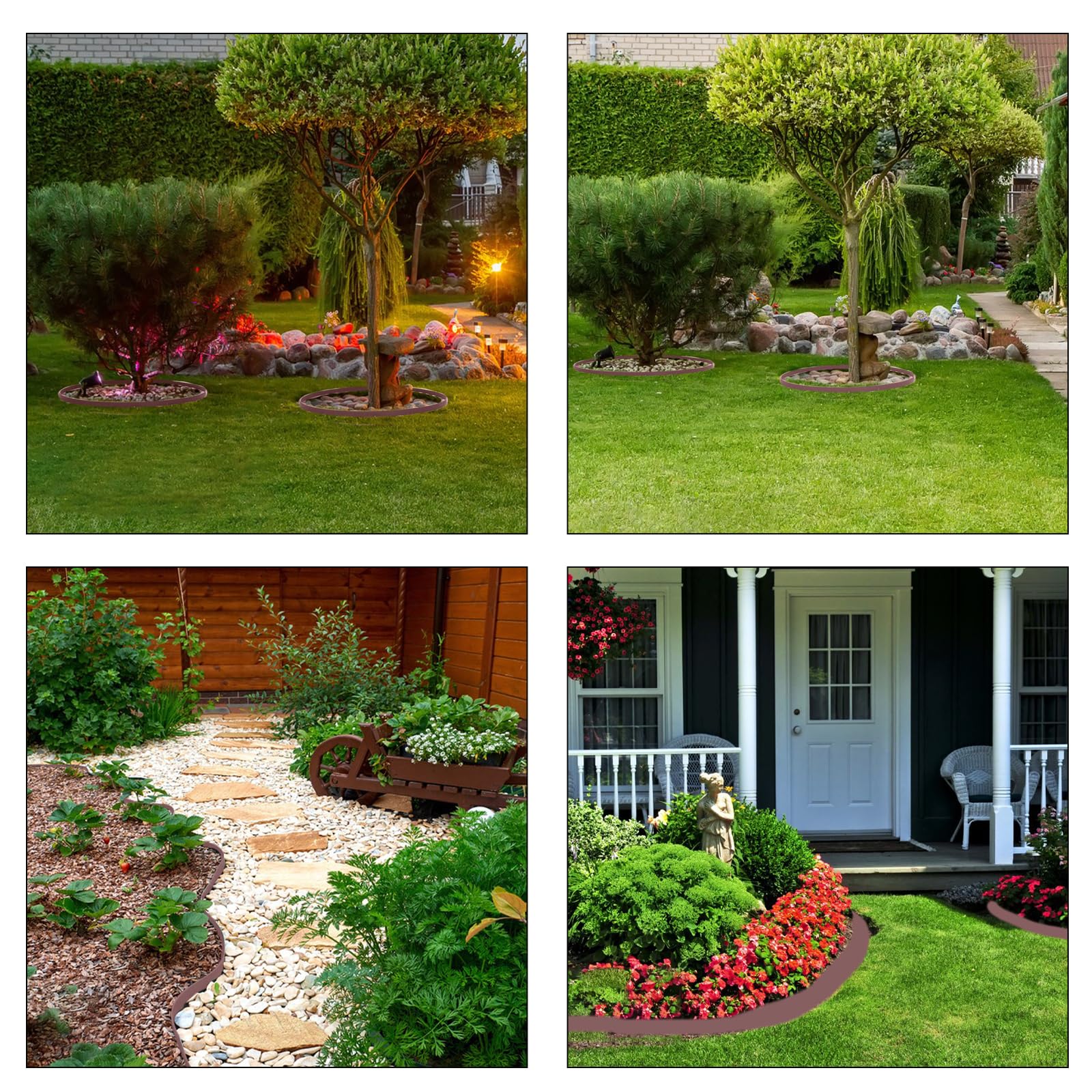 Focefec Yard border in durable HDPE withstands weather and use.