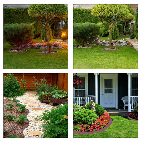 Focefec Yard border in durable HDPE withstands weather and use.