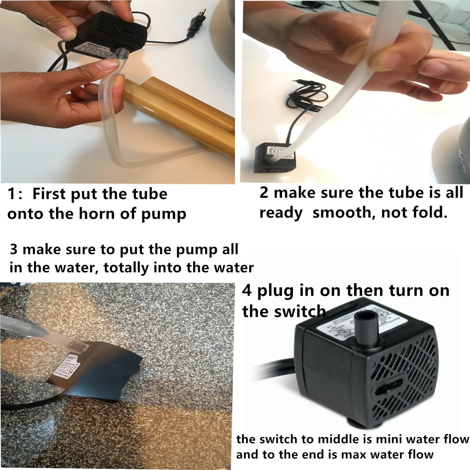 DIY container setup idea for a customized fountain centerpiece.