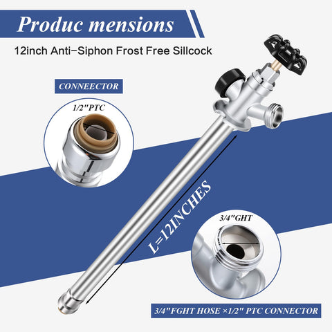 FODAHRWS anti-siphon backflow protection prevents outdoor water contamination