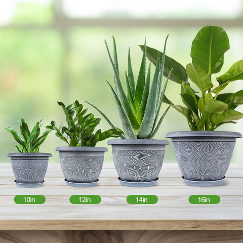 Fodetyff 4 pack plant pot set offers versatile arrangement options