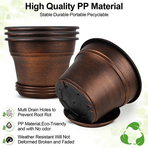 Fodetyff dark gold planters add a timeless decorative touch to any space.