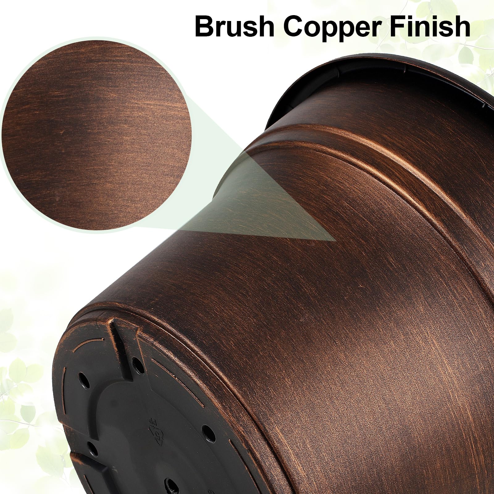 Fodetyff dark gold finish complements modern or classic décor.