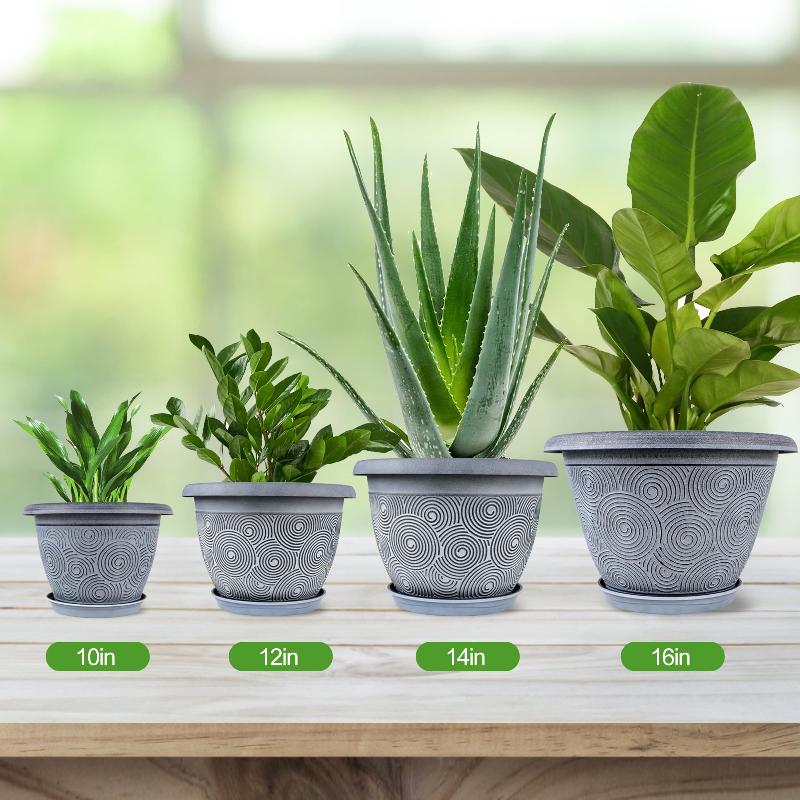 Fodetyff 3-pack planters arranged together or separately for variety.