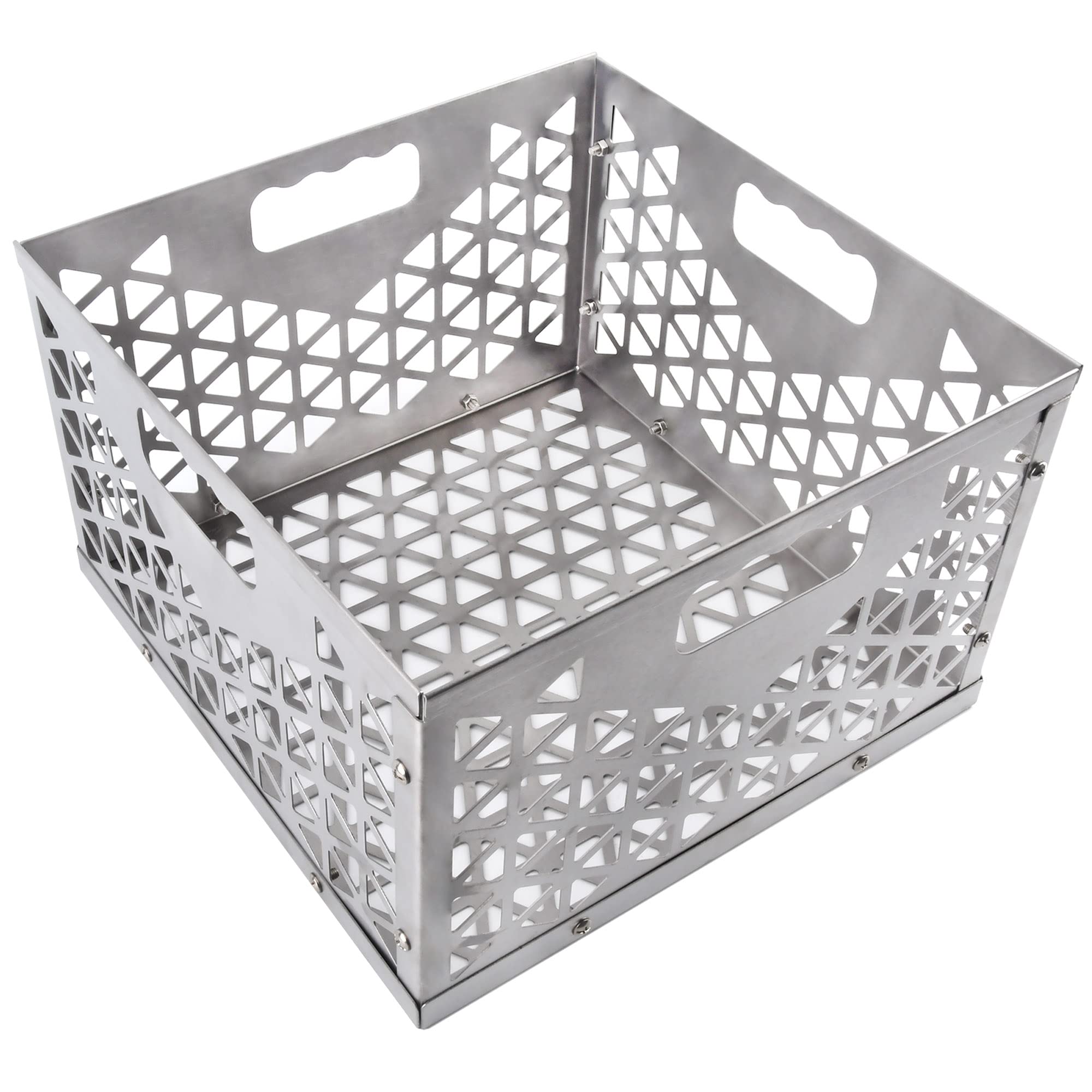 Foedo 12-inch firebox basket for Oklahoma Joe Highland promoting even charcoal burn.