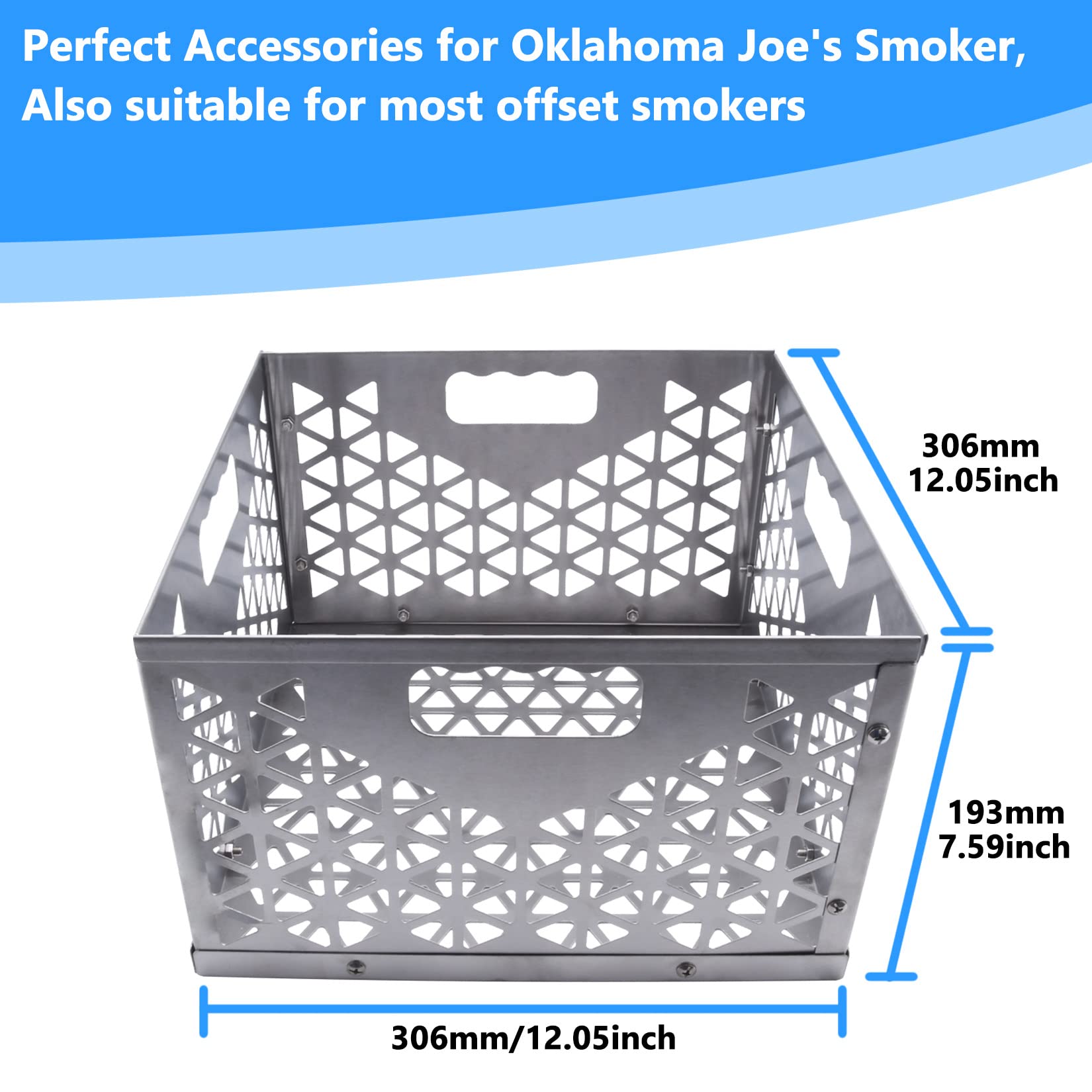 Foedo stainless steel firebox basket with detachable design for easy cleaning.