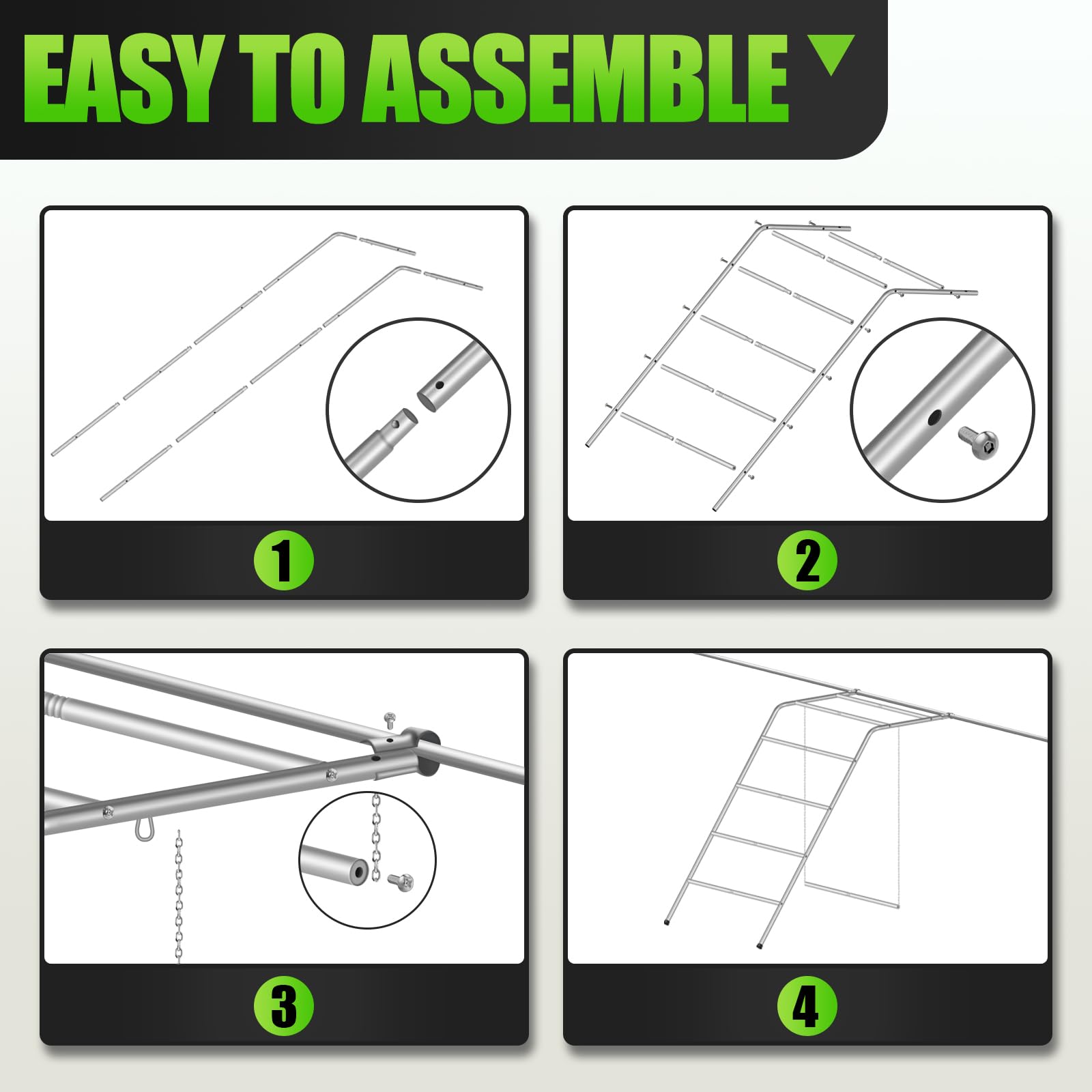 Fogein easy-setup kit includes mounting hardware and clear instructions.