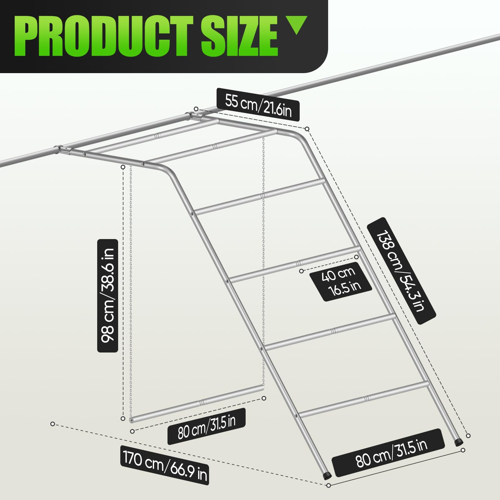 Fogein multi-bar roosting ladder helps birds rest comfortably while freeing floor space.