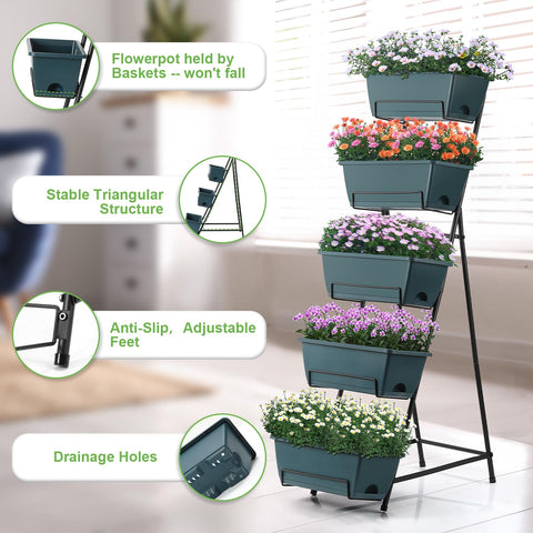 Fogein vertical garden drainage holes and removable tray help maintain humidity balance.