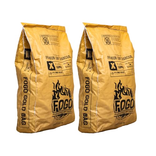 FOGO quick-light charcoal ready for grilling in minutes