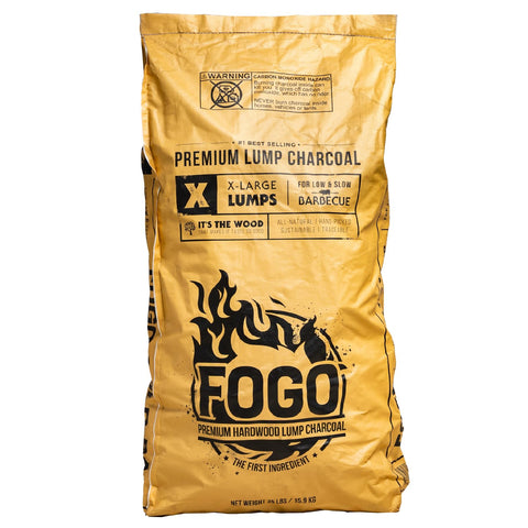 FOGO charcoal lumps four-inch large pieces ideal for hot sears.