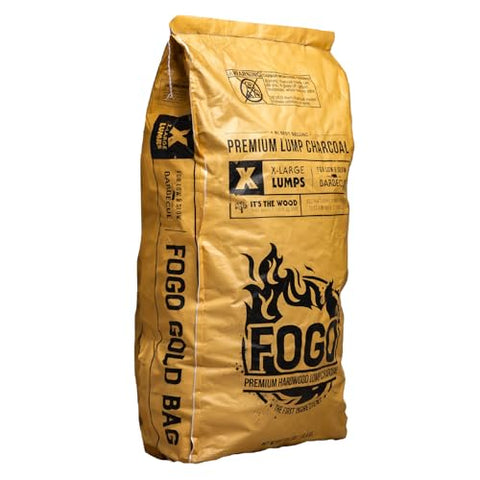 FOGO fast-light charcoal reaches grilling heat in minutes.