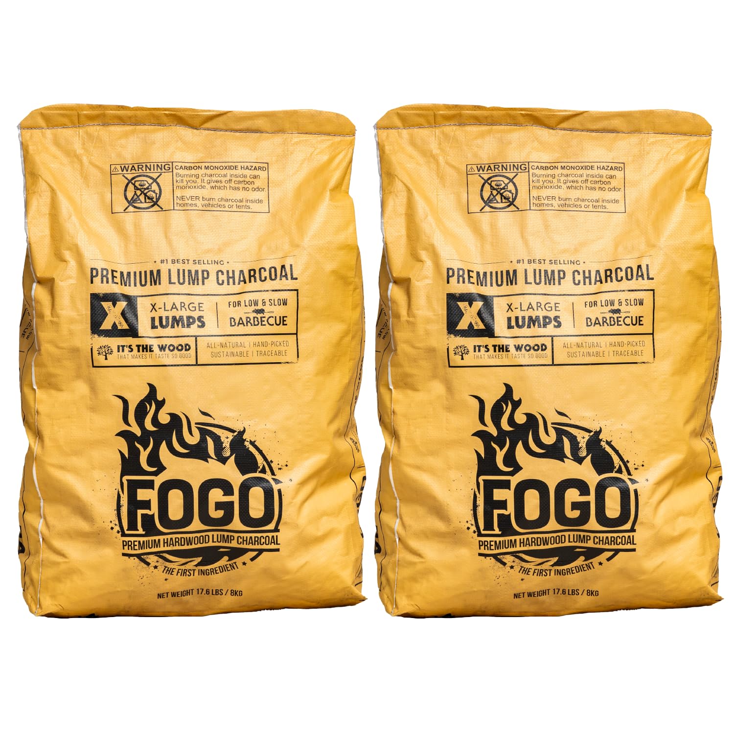FOGO large 4-inch pieces ideal for even searing and long cooks