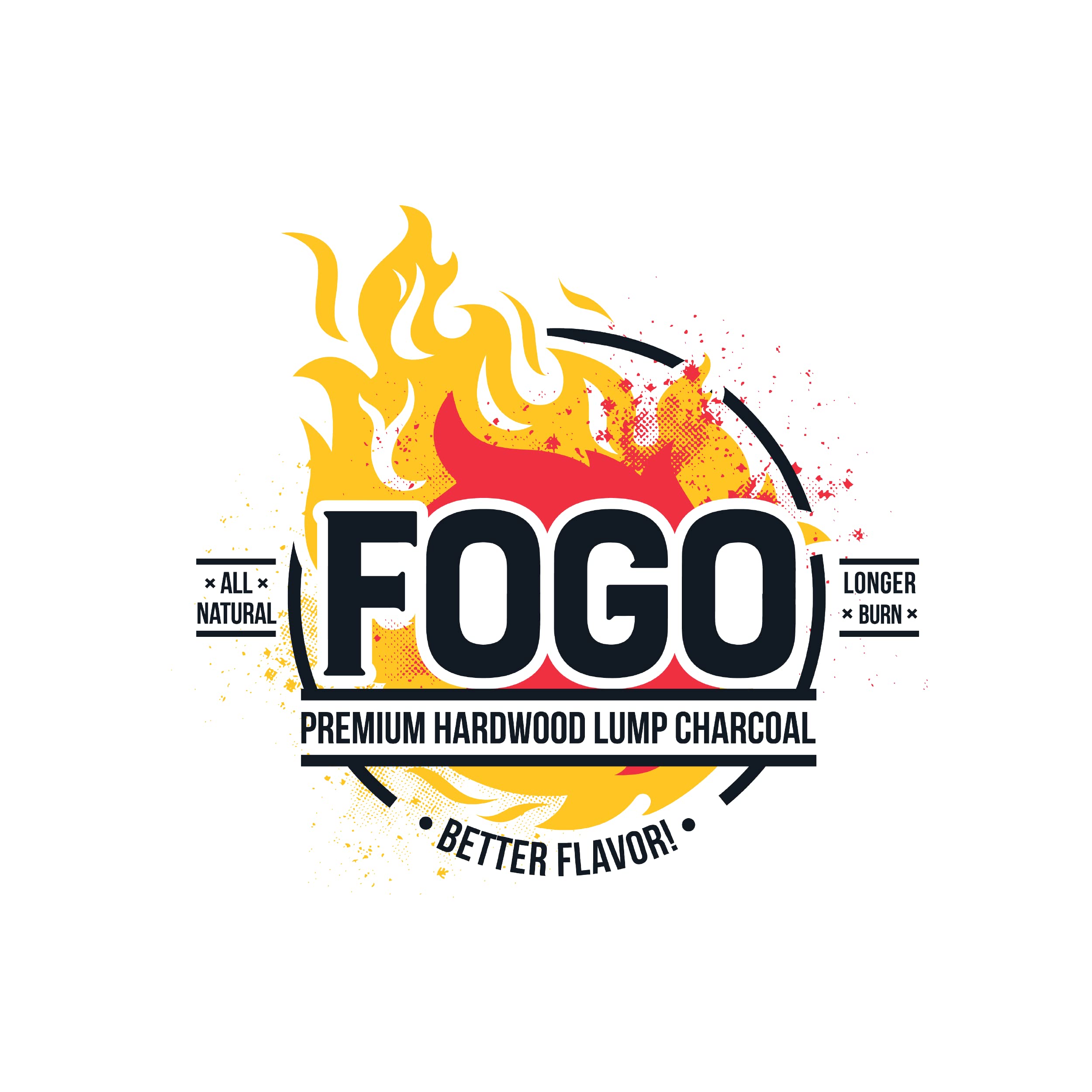 FOGO no additives—natural charcoal preserves the pure smoke aroma.