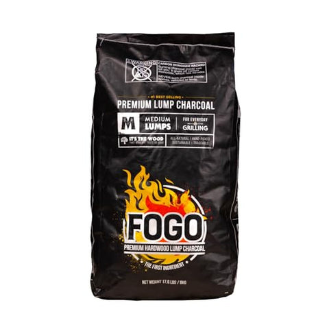 FOGO quick-heat charcoal delivers high heat for fast searing and control.