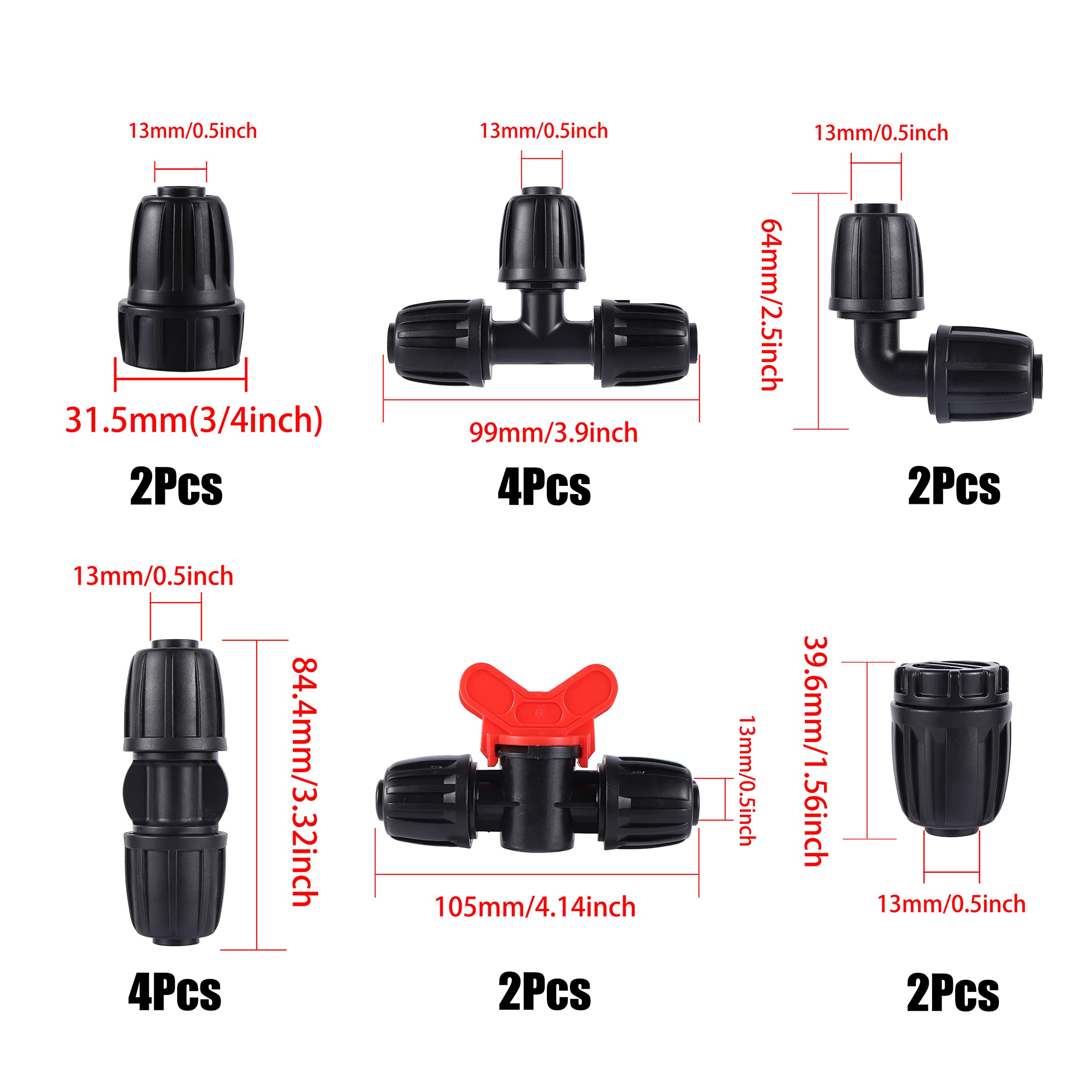 FOGWOWO end connectors seal tubing ends for reliable terminations.