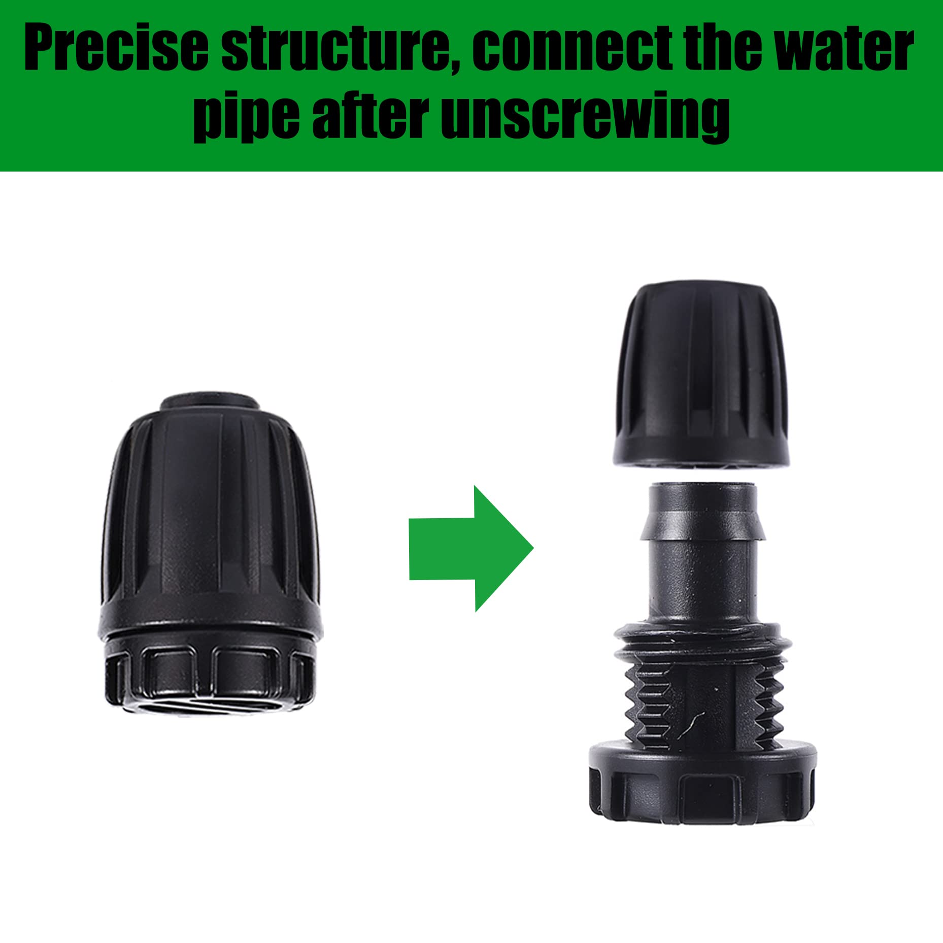 Push-on barb with nut detail on FOGWOWO connector