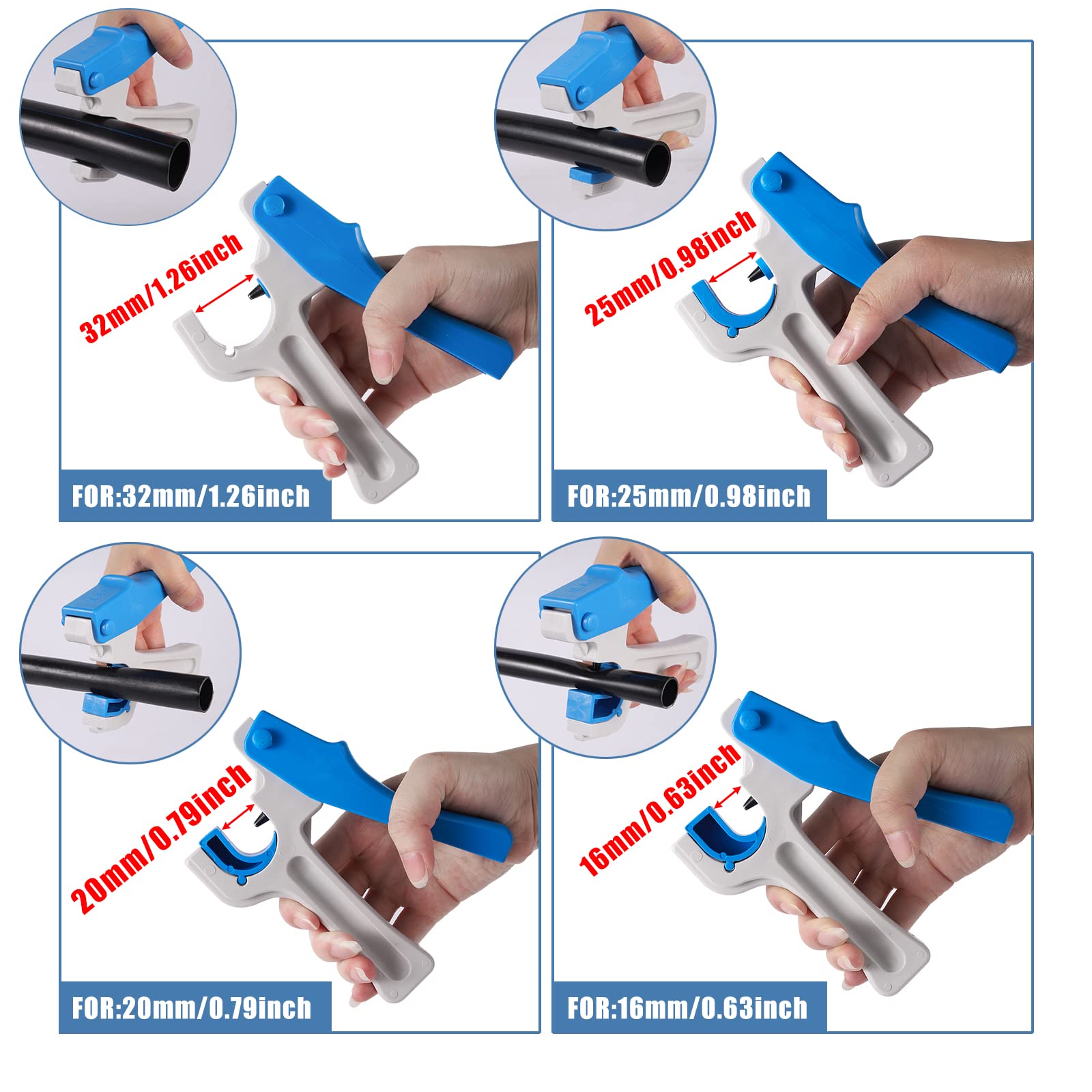 FOGWOWO hole punch 3mm for 16–32mm pipes ensures snug emitter fit