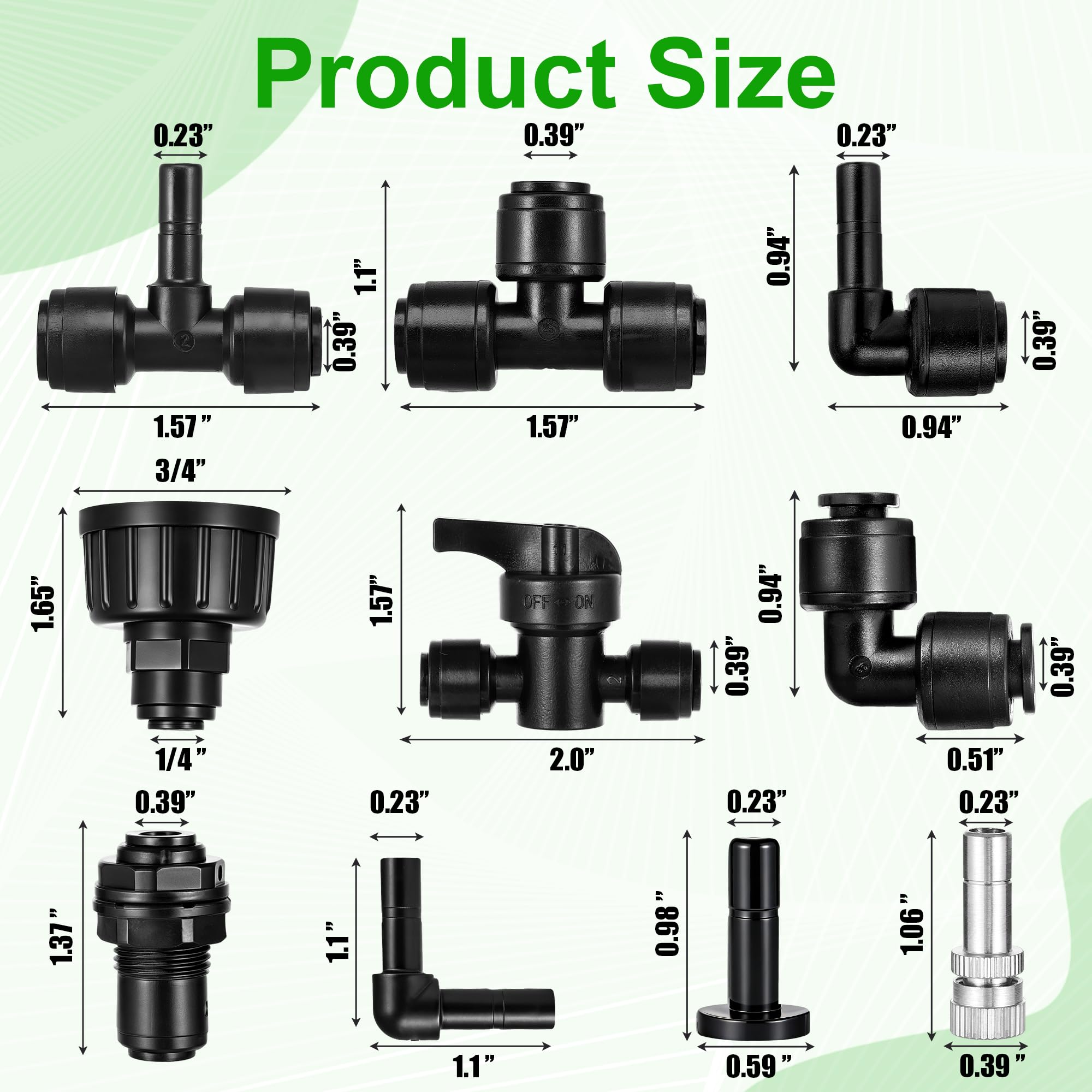 FOGWOWO installation kit suitable for indoor and outdoor misting setups.