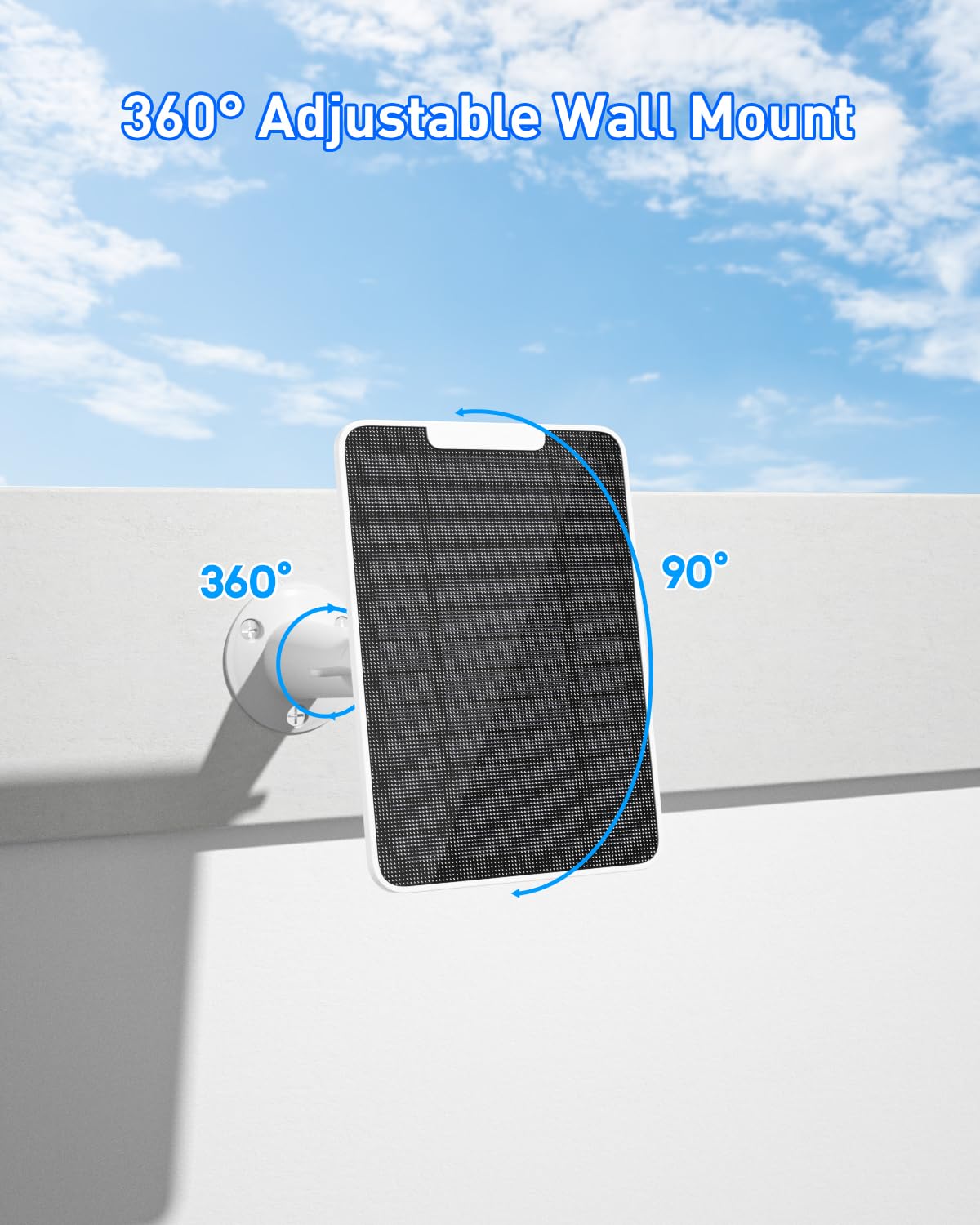 Fohoa Nest Camera solar panel bundle includes mounts and cables