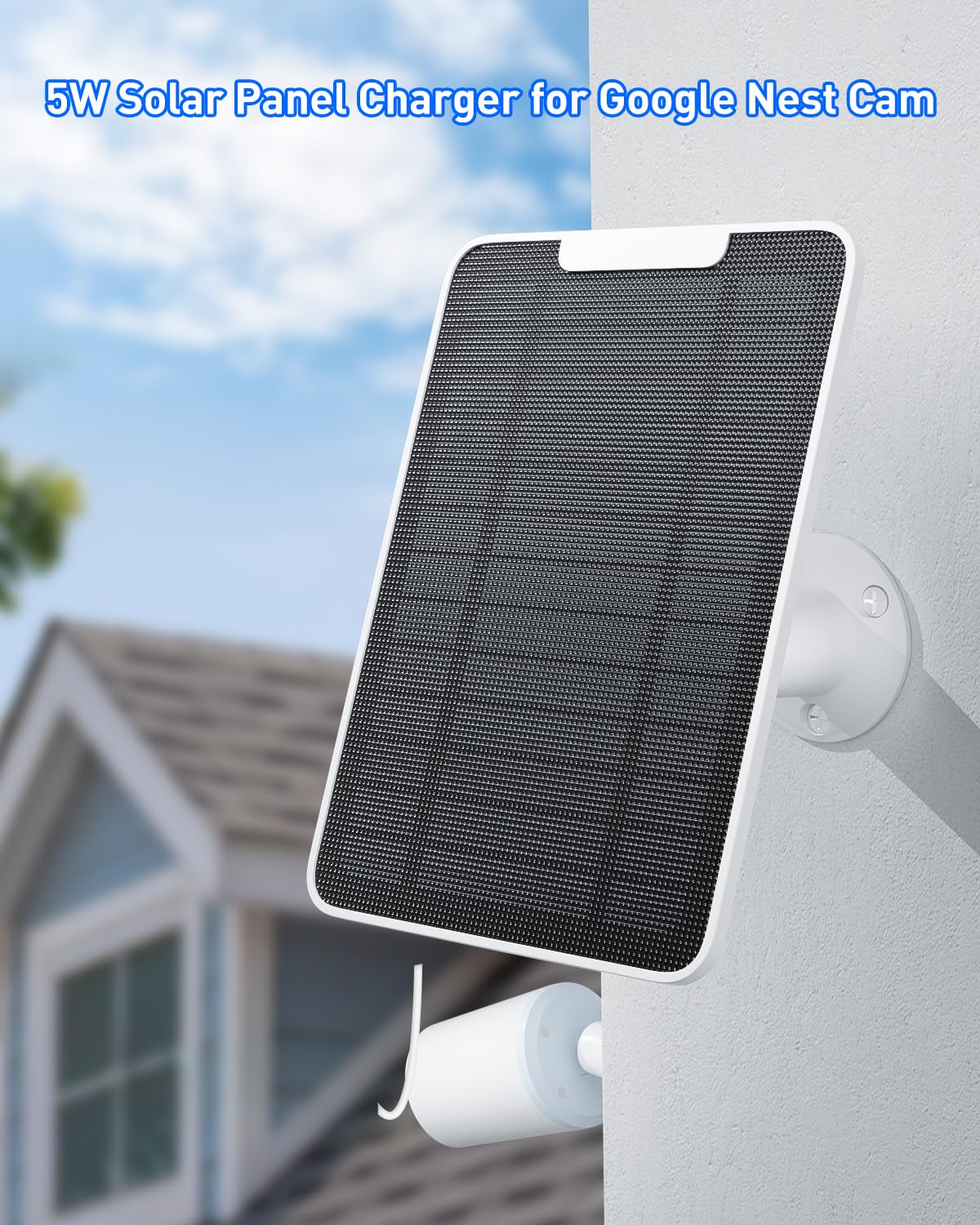 Fohoa Nest Camera solar panel wall-mount bracket enables easy installation