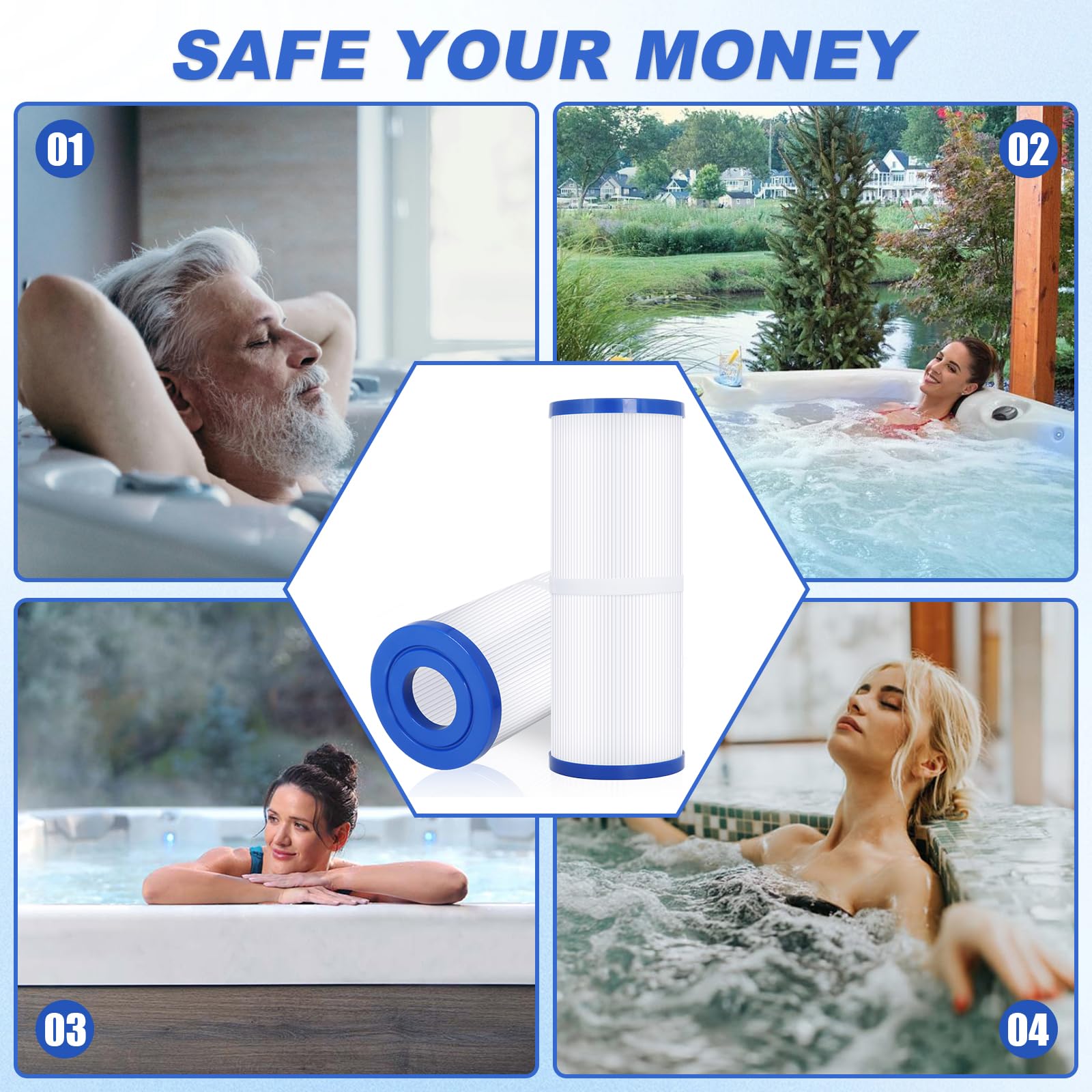 Foifatt FC-2390 compatible with 17-2380 and related models for versatile spa filtration