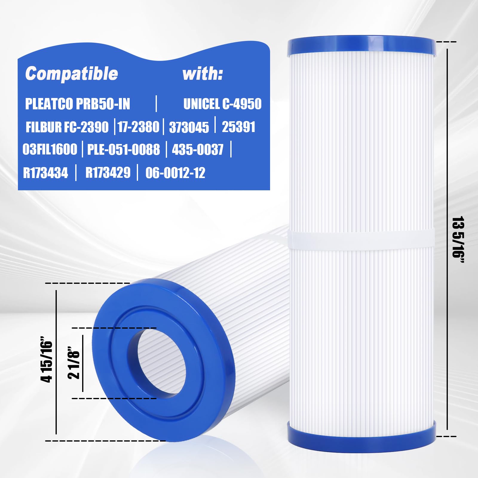 Foifatt FC-2390 replaces Unicel C-4950 for reliable hot tub filtration and easier maintenance