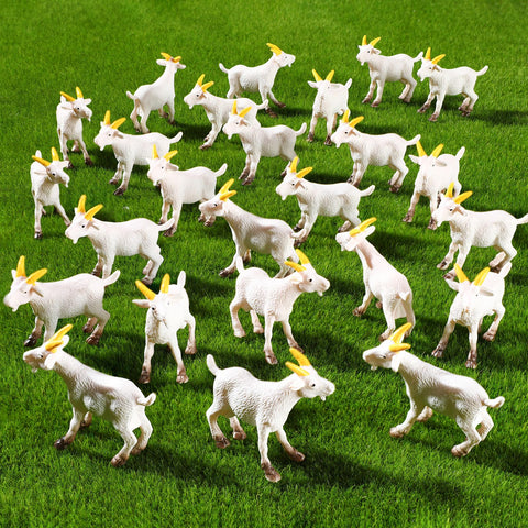 Foilswirl goat figurine for desktop decor and creative crafts.