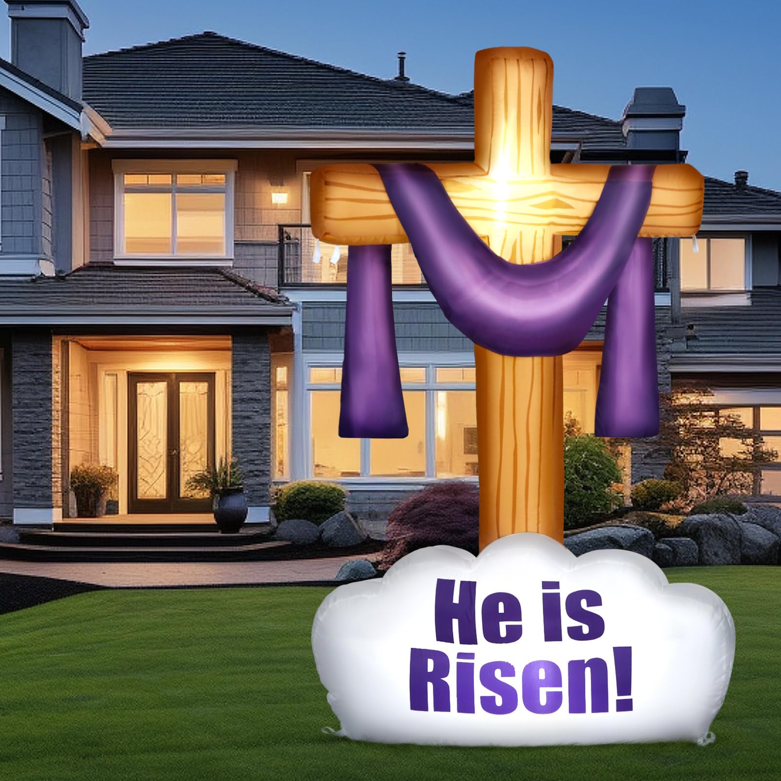 Foilswirl ground spikes kit keeps the cross anchored against wind.